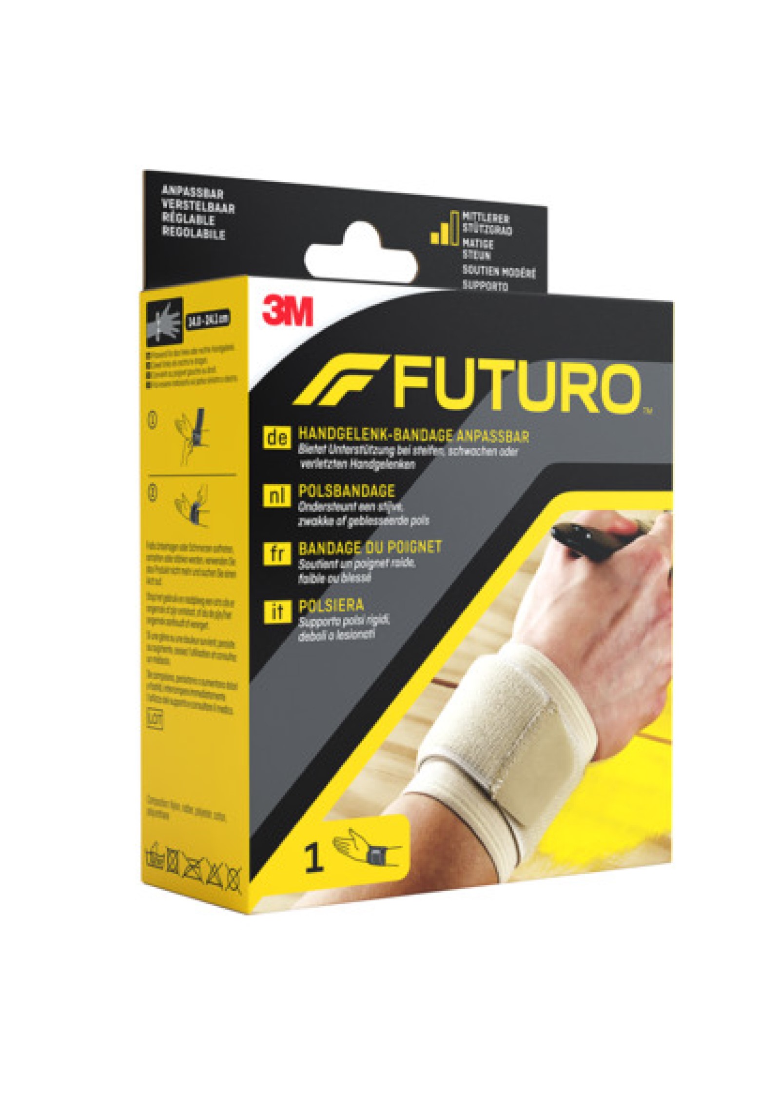 FUTURO™ Handgelenk-Bandage anpassbar 46709, Verstellbar SPORT (14.0 - 24.1 cm)