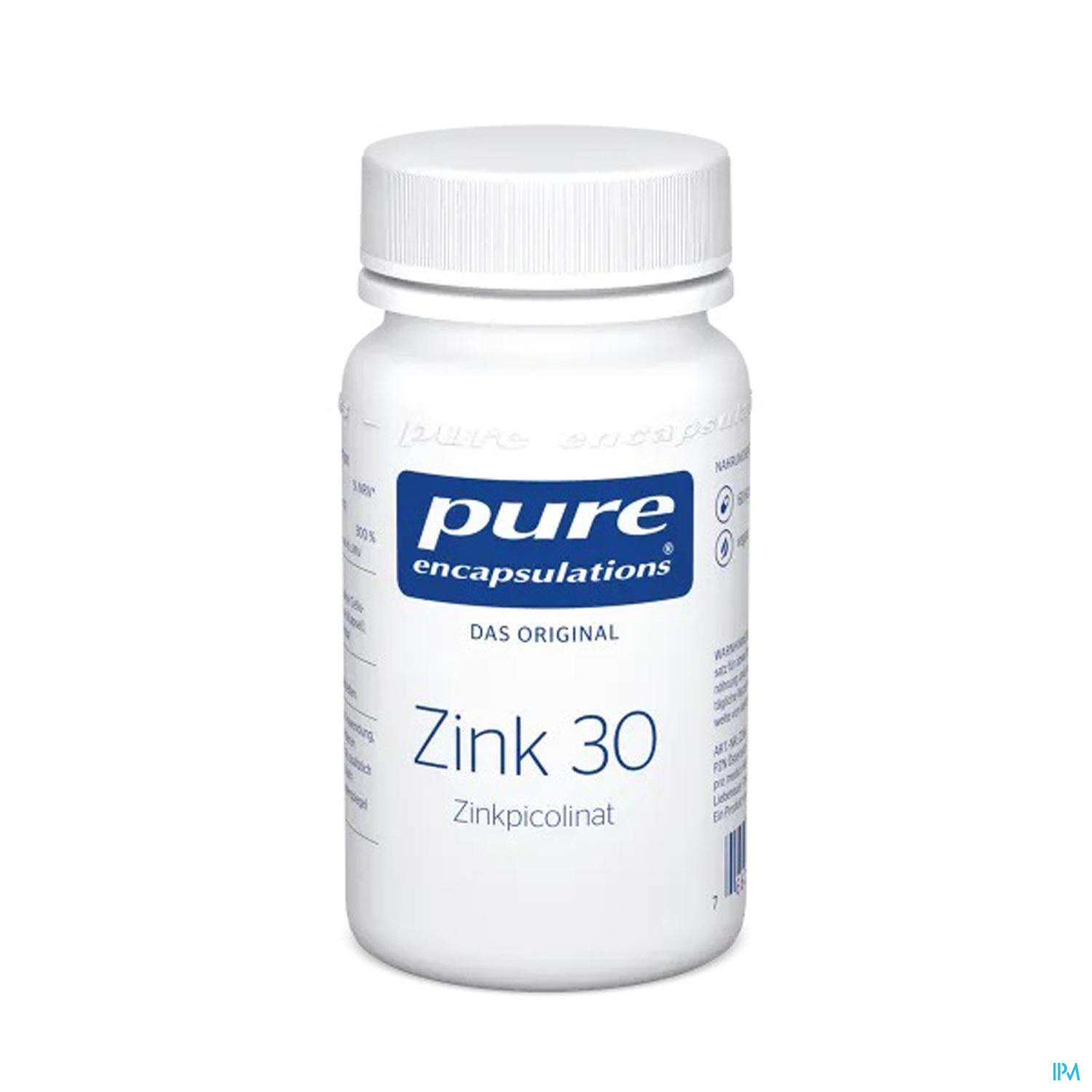 Pure Encapsulations Zink 30 (zinkpicolinat) 60 Kapseln