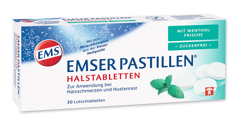EMSER PASTILLEN MIT MENTHOLFRISCHE OHNE ZUCKER