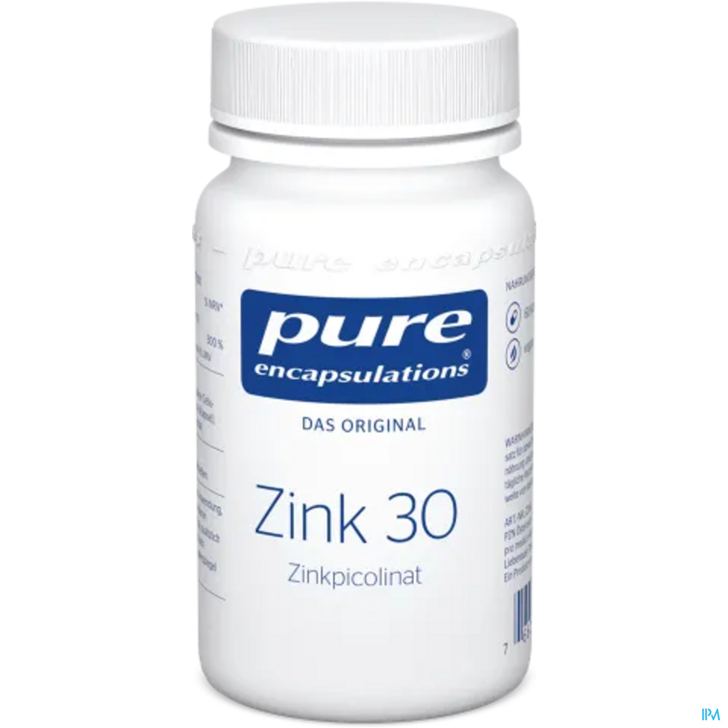 Pure Encapsulations Zink 30 (zinkpicolinat) 60 Kapseln