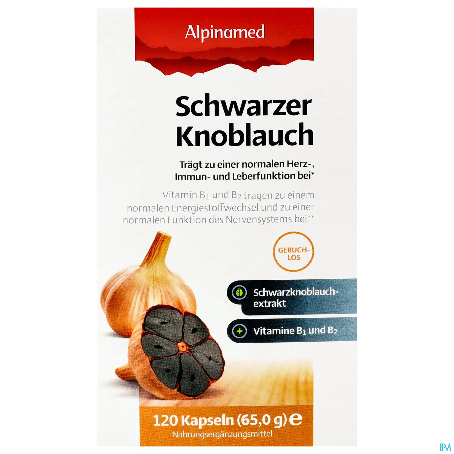Knoblauch Kapseln Schwarz Vegan- Alpinamed 120st