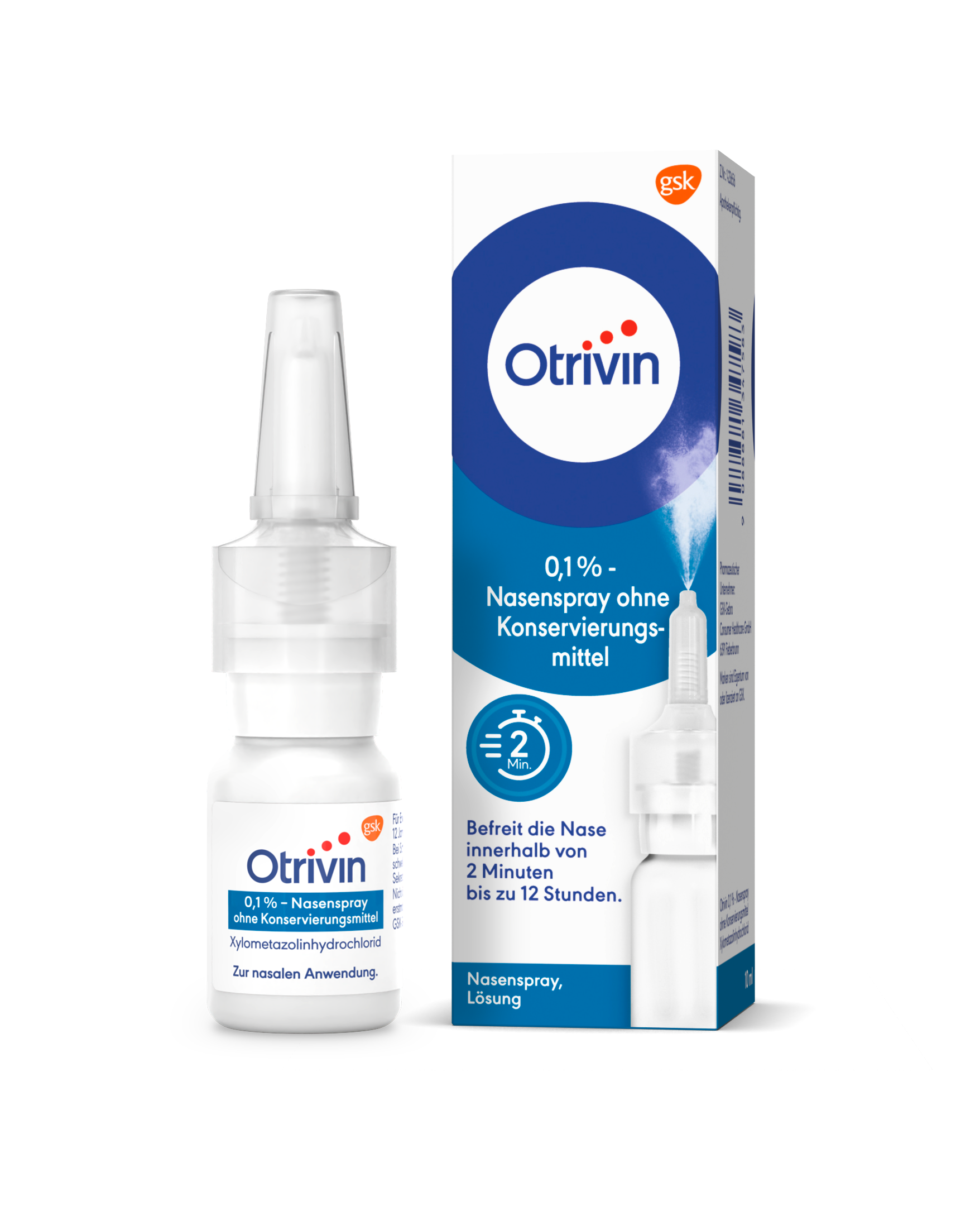 Otrivin 0,1% Nasenspray ohne Konservierungsmittel