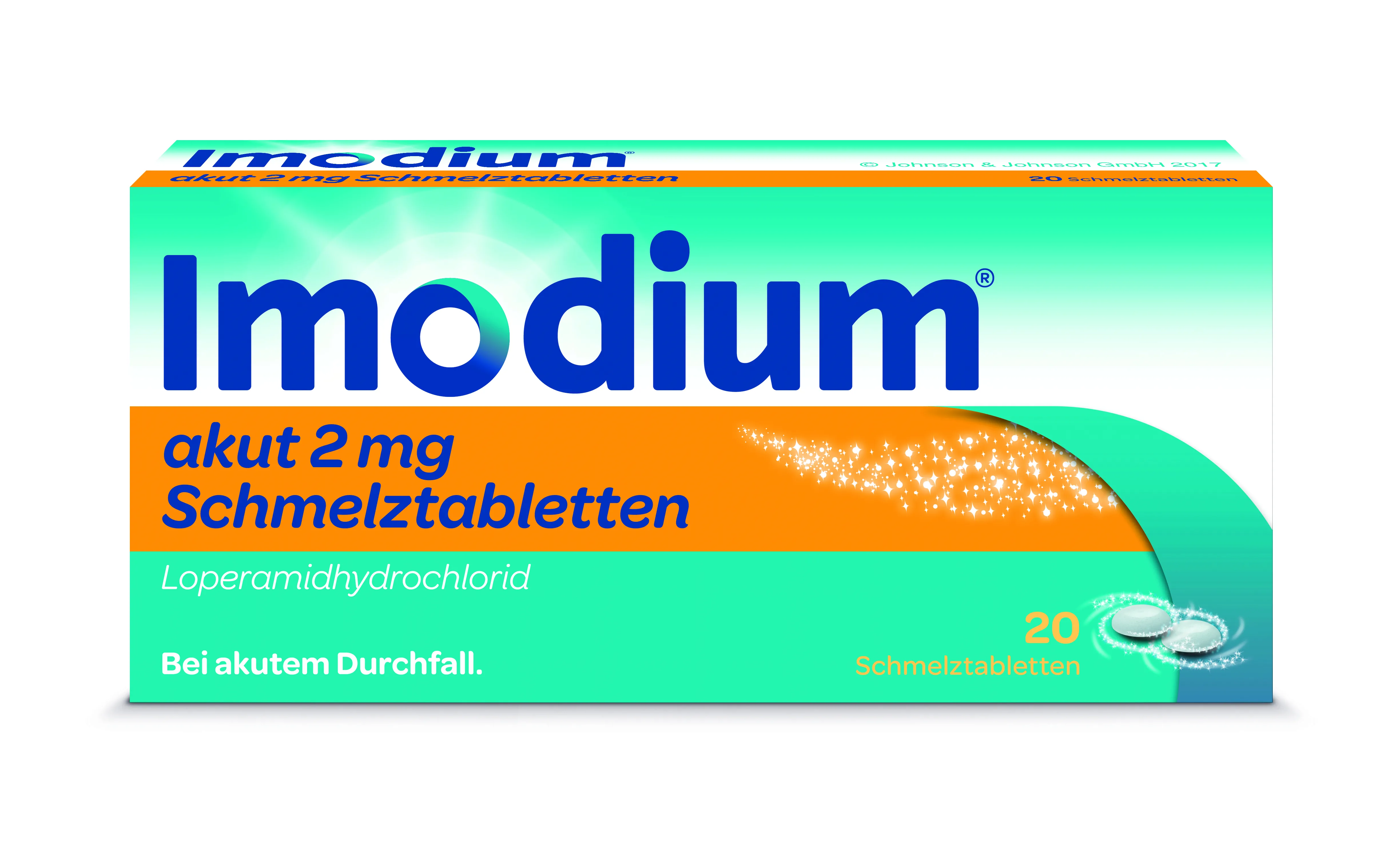 Imodium akut Schmelztabletten 2mg 20 Stück