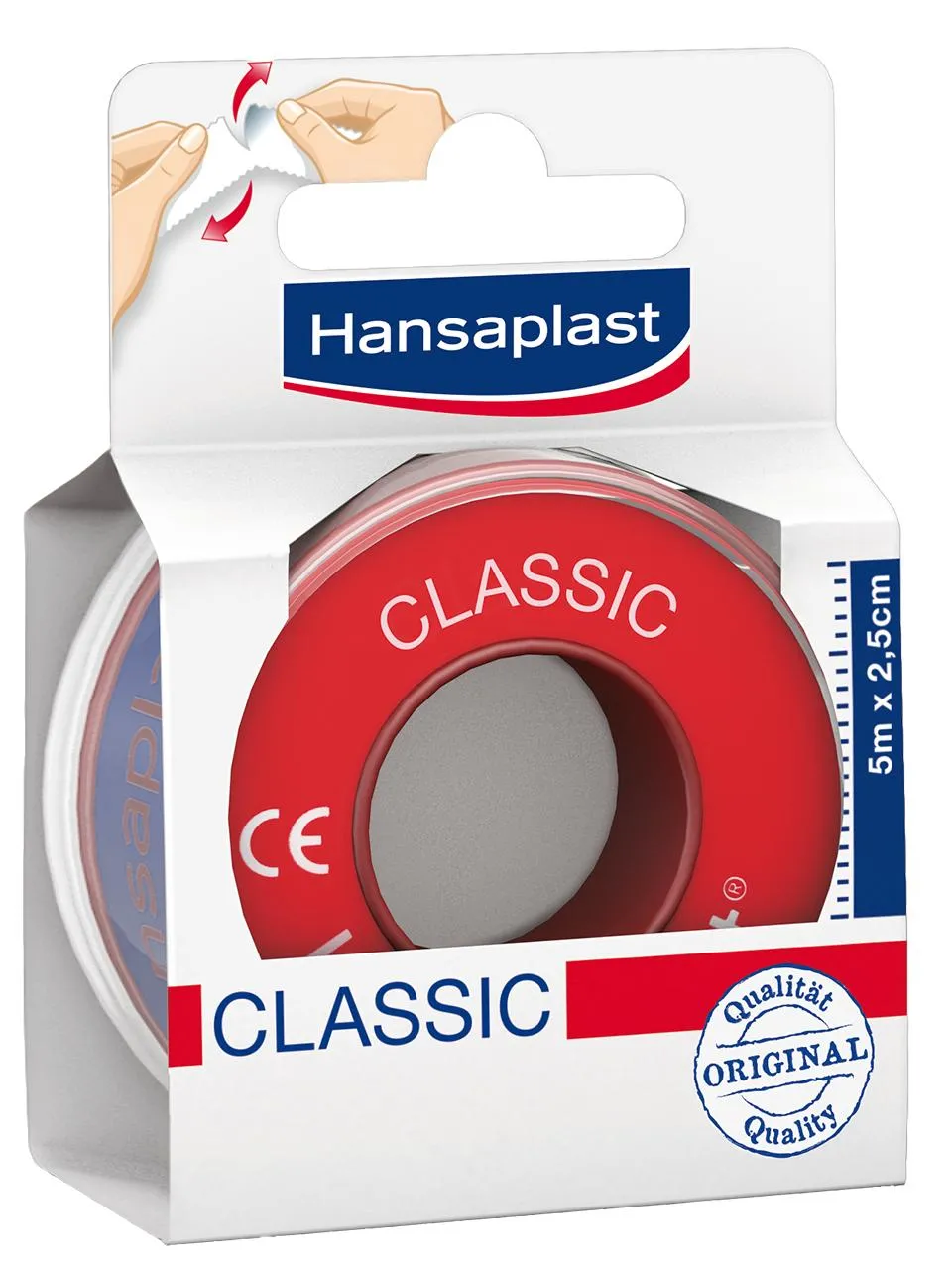 Hansaplast med Fixierpflaster classic 2,5cm x 5m