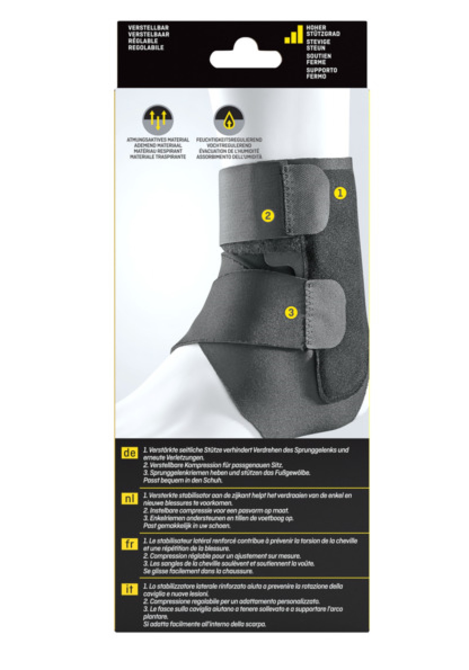 FUTURO™ Stabilisierende Sprunggelenk-Bandage anpassbar 46645, Verstellbar SPORT (20.3 - 25.4 cm)