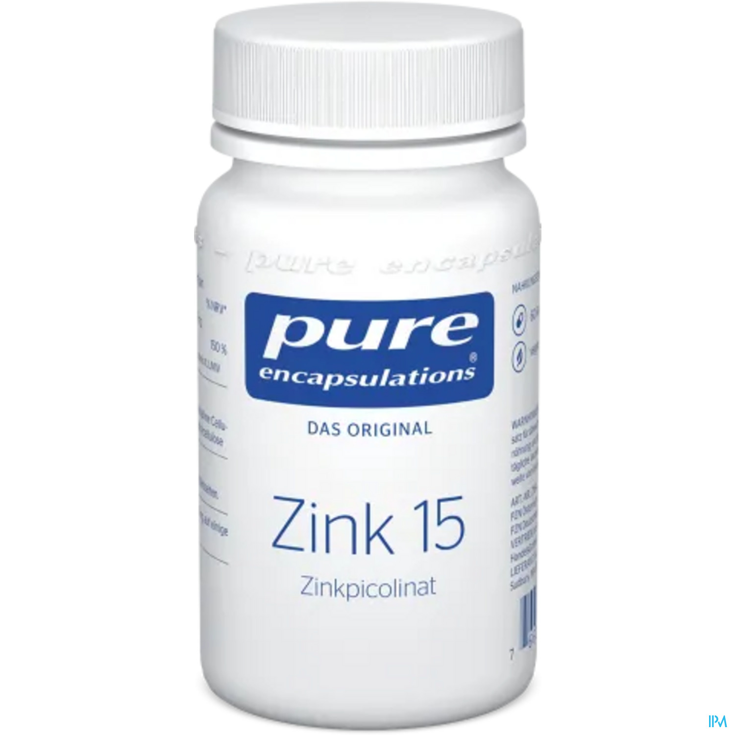 Pure Encapsulations Zink 15 (zinkpicolinat) 60 Kapseln