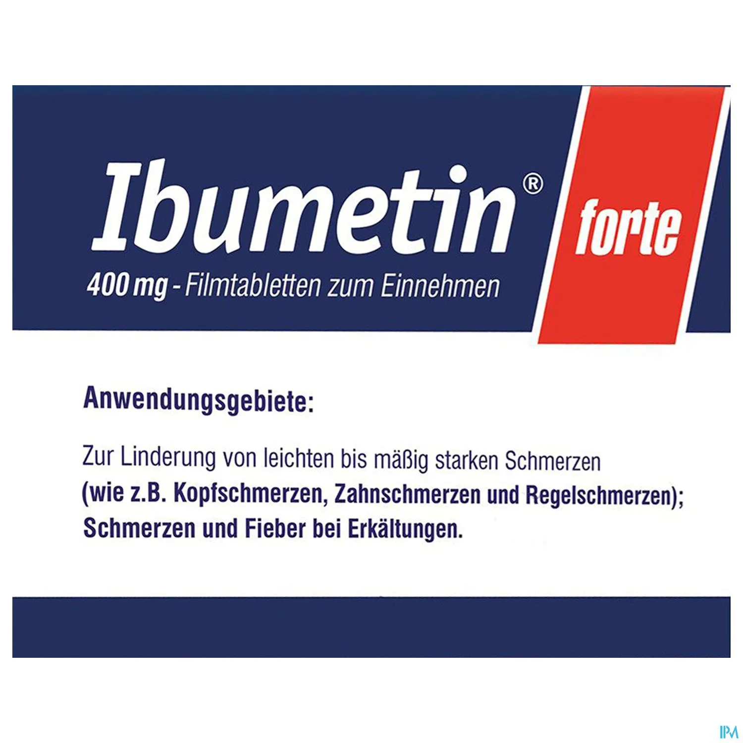 Ibumetin Filmtabletten Forte 400mg 20 Stück