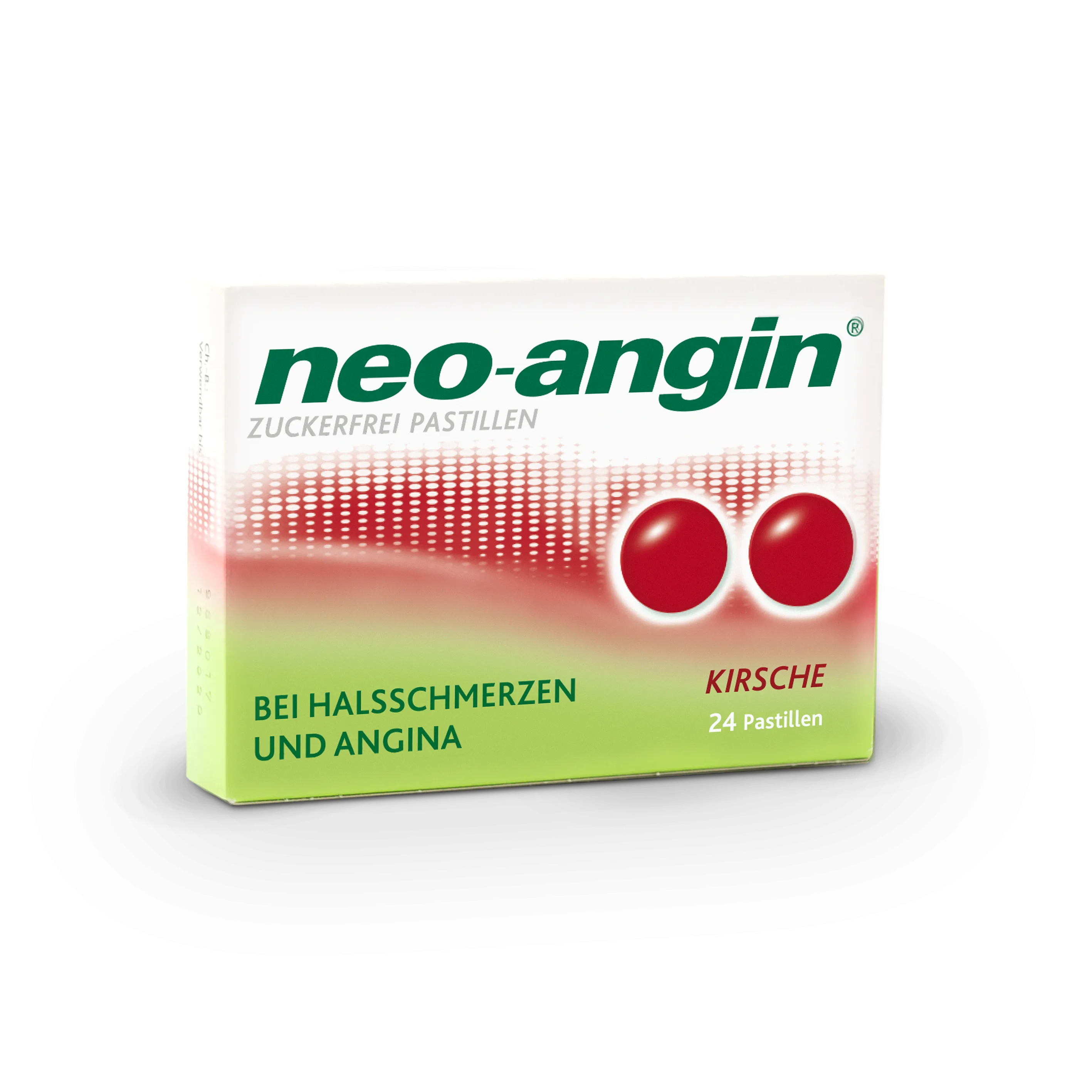 Neo-Angin Kirsche zuckerfreie Pastillen 24 Stück