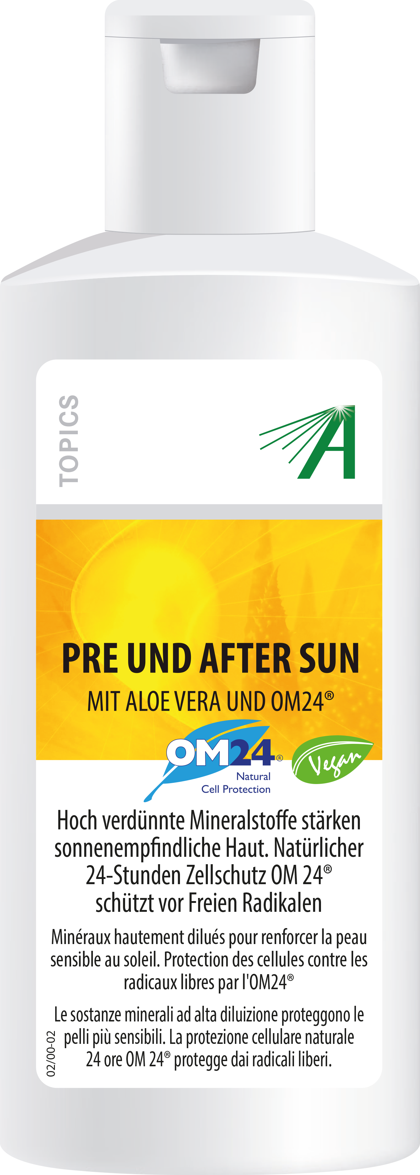 Adler Pre und After Sun Gel mit Aloe Vera und OM24