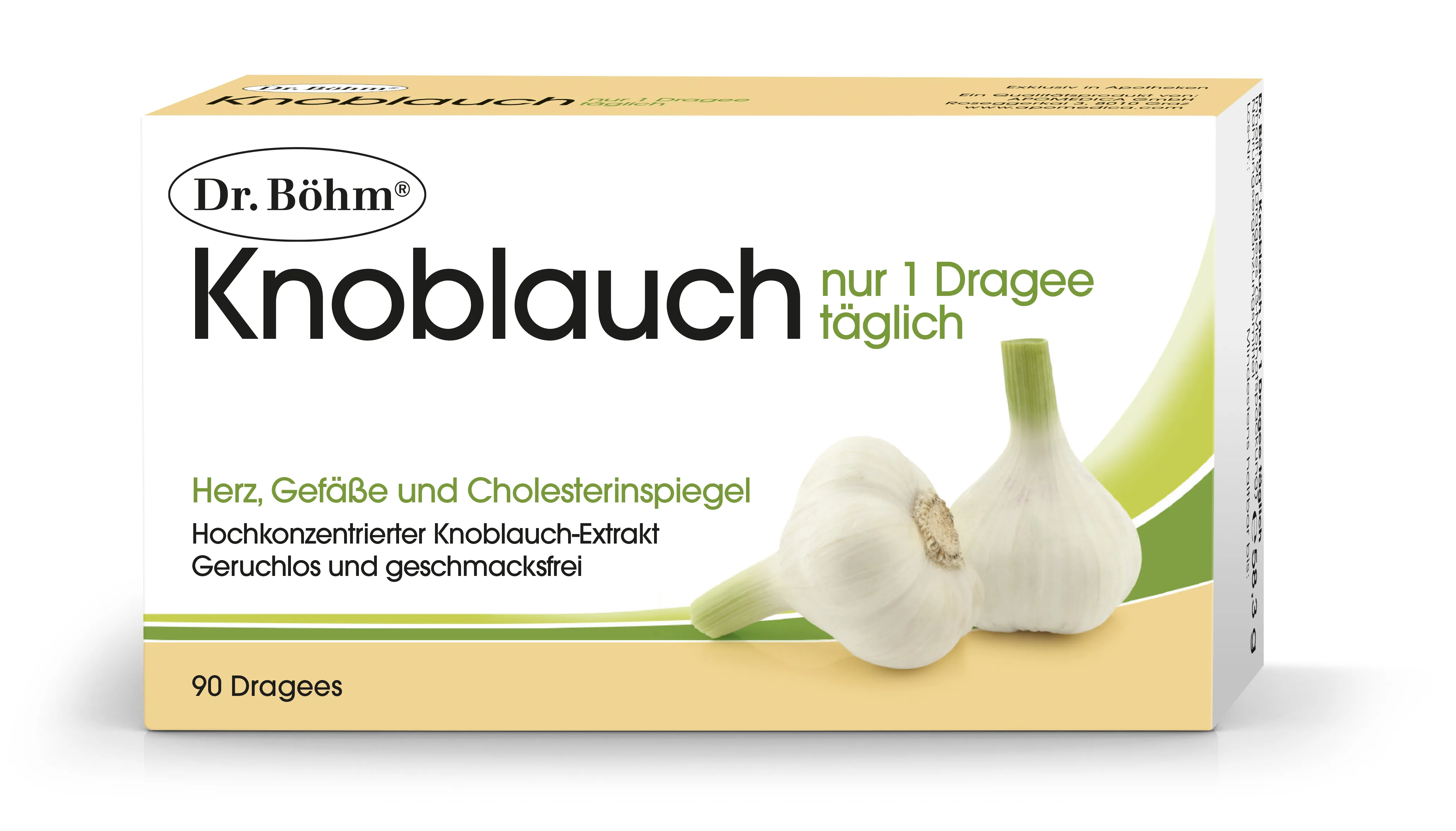 Dr. Böhm Knoblauch nur 1 Dragee täglich