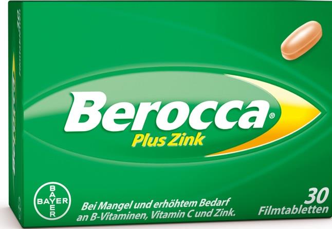 Berocca® plus Zink – Filmtabletten