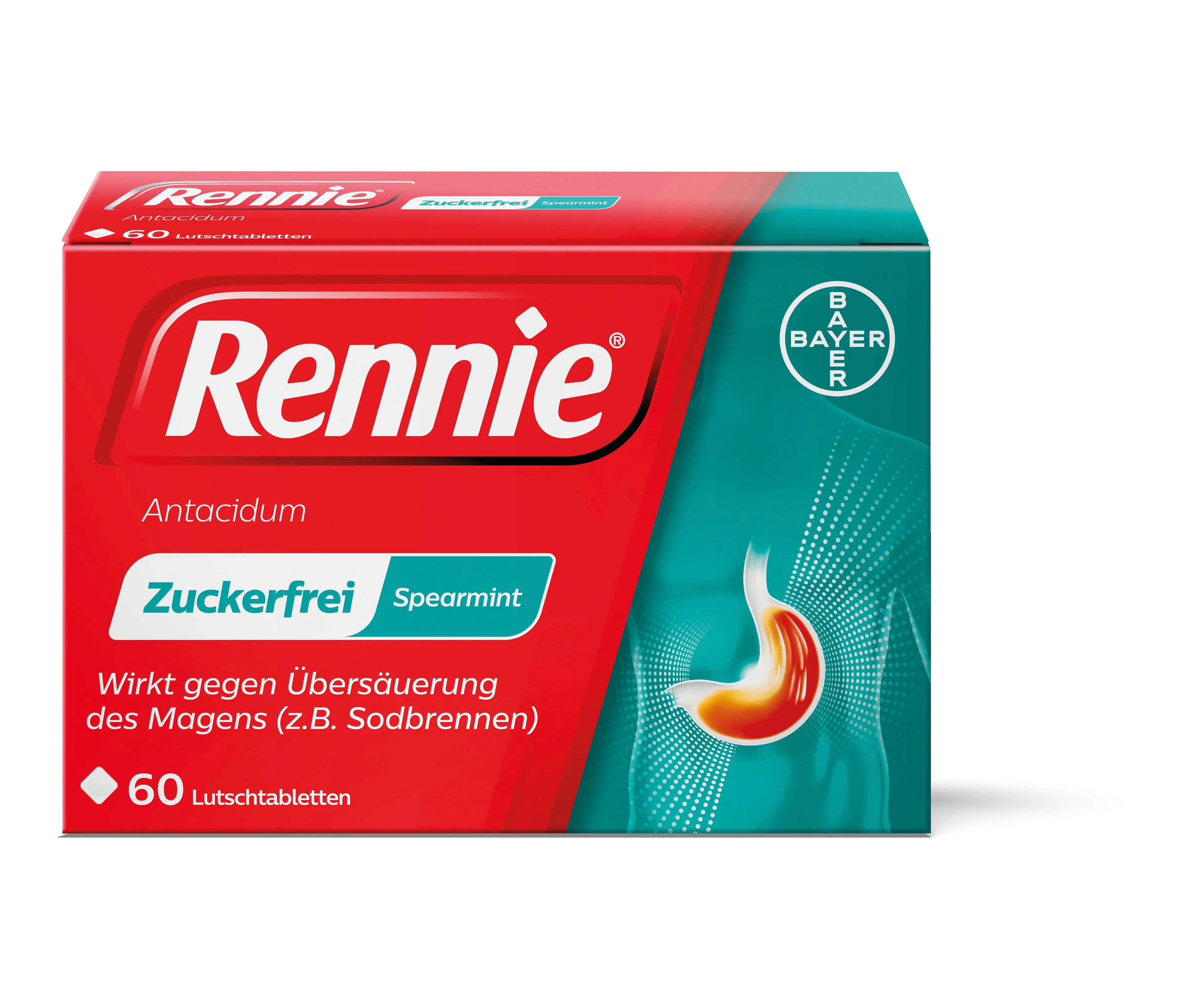 Rennie Antacidum Spearmint Lutschtabletten 60 Stüc...