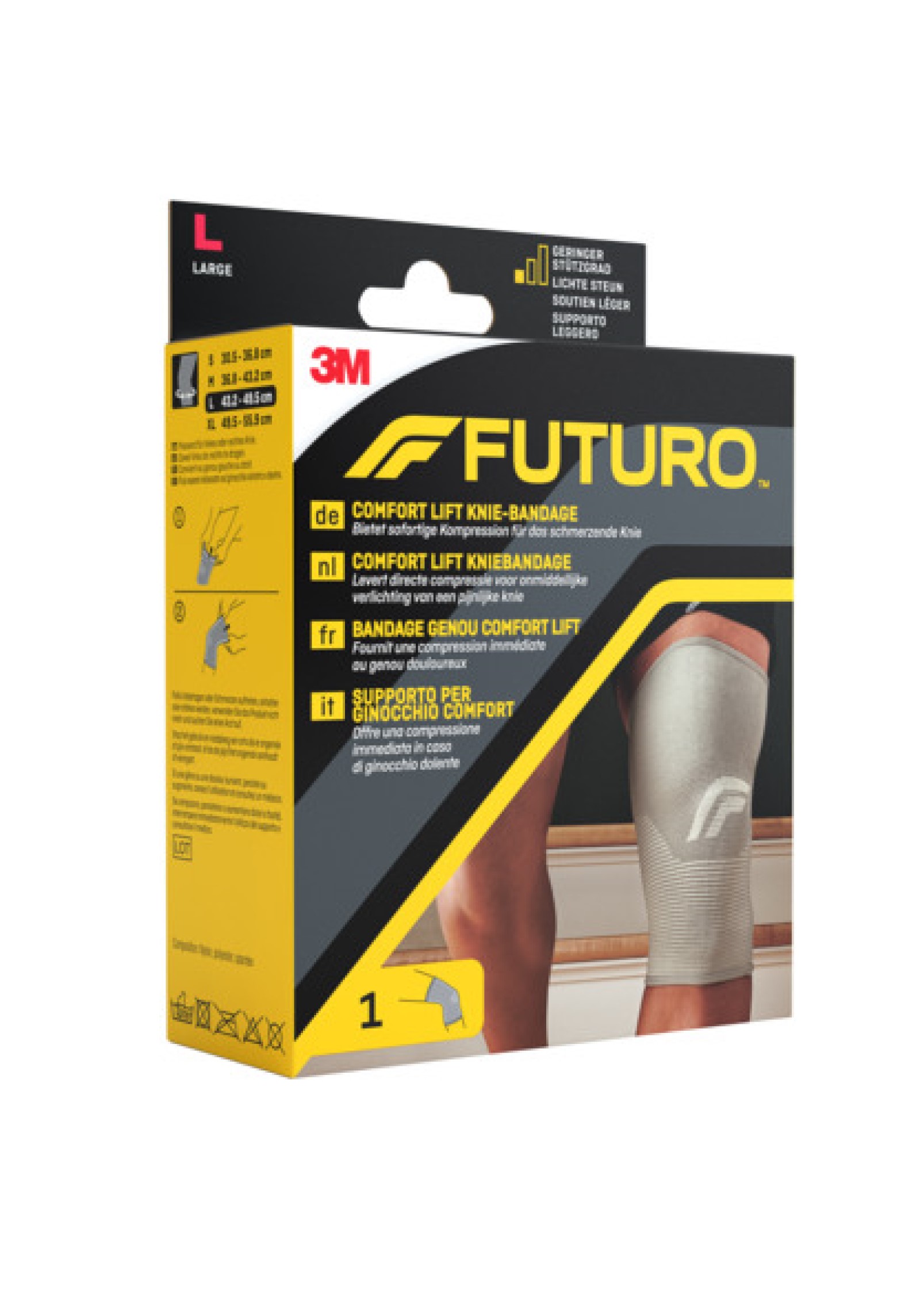 FUTURO™ Comfort Lift Knie-Bandage 76588, L (43.2 - 49.5 cm)
