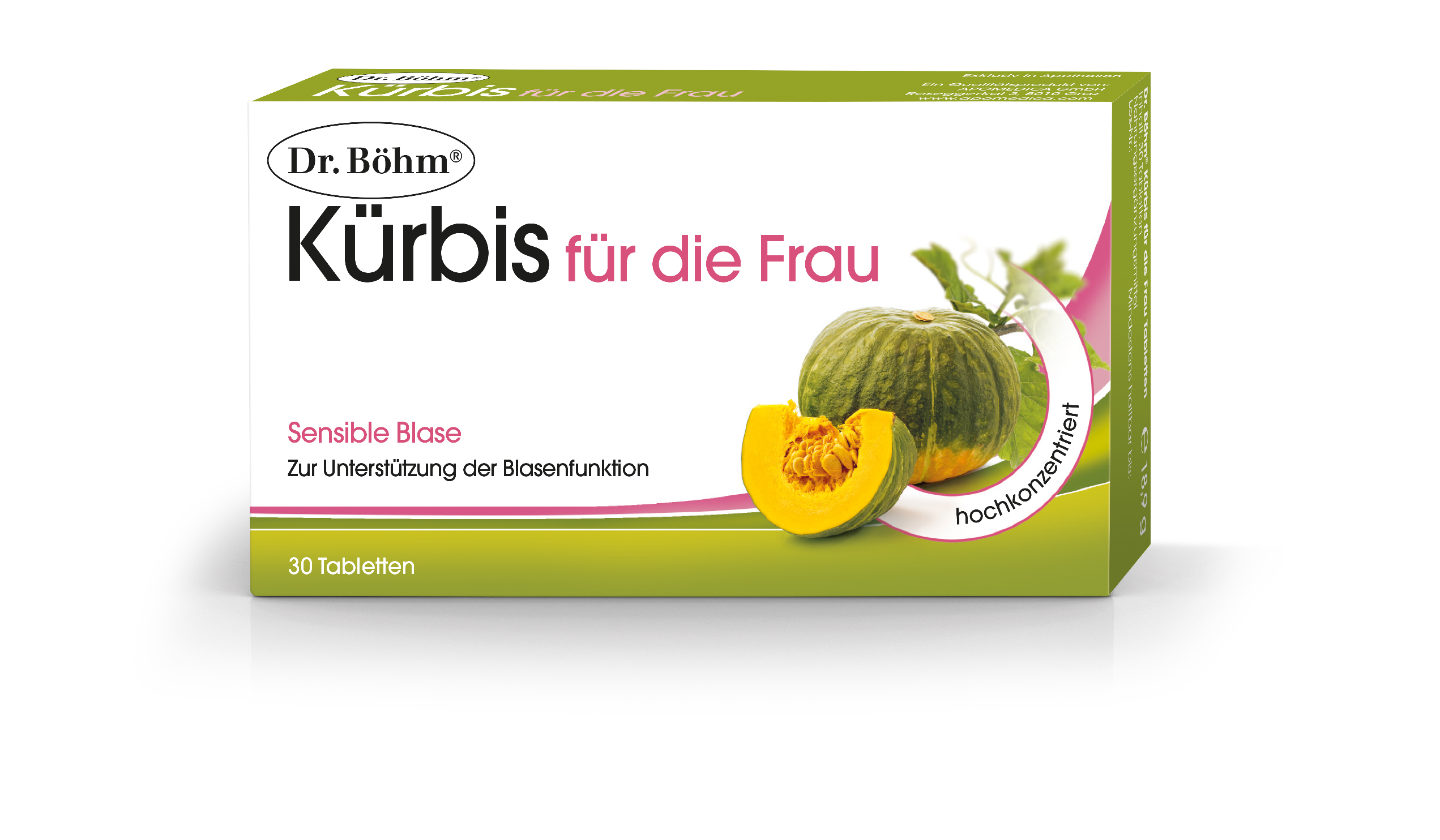 Dr. Böhm Kürbis für die Frau Tabletten