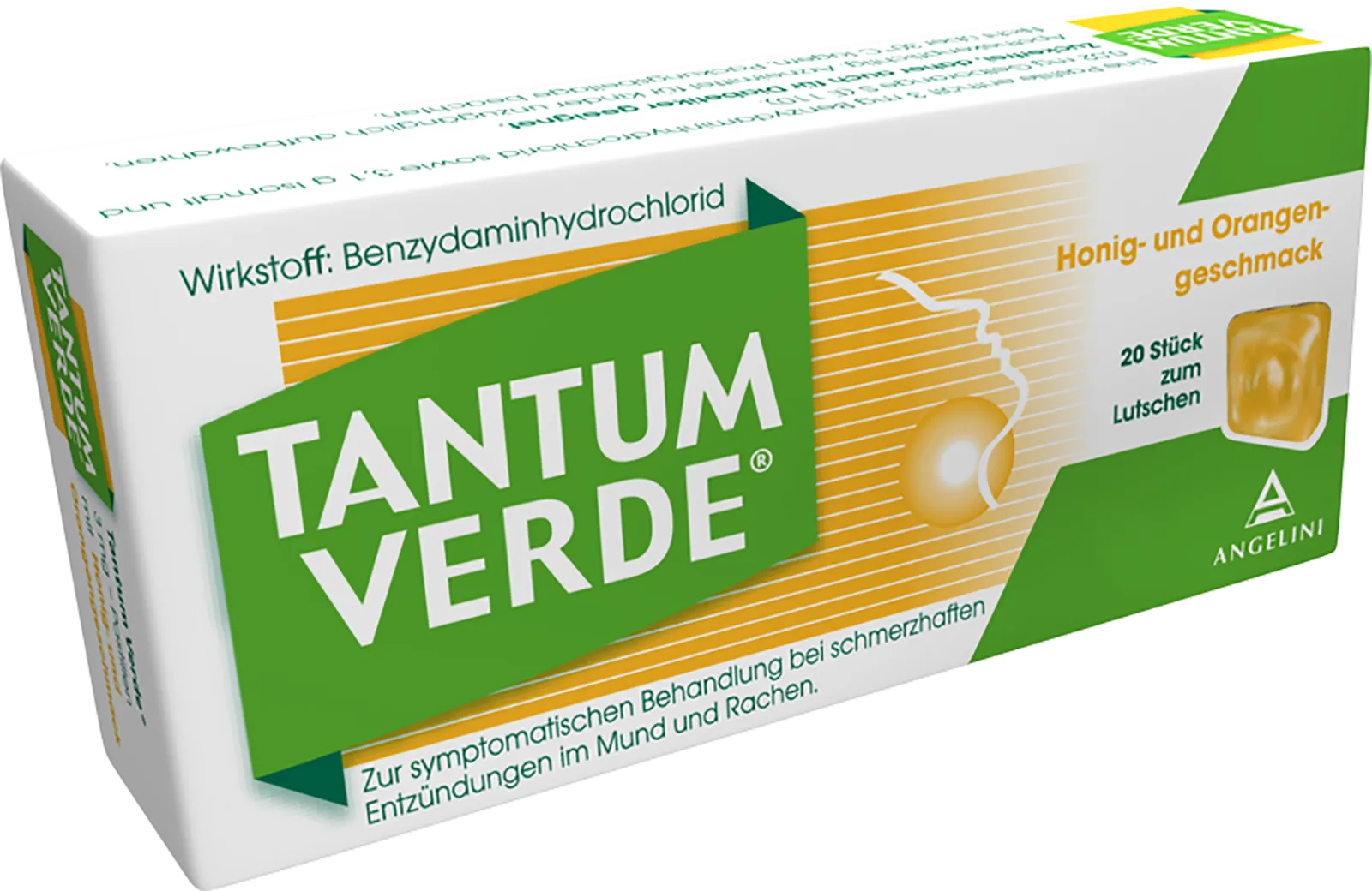 Tantum-Verde Pastillen Honig-Orange 20 Stück