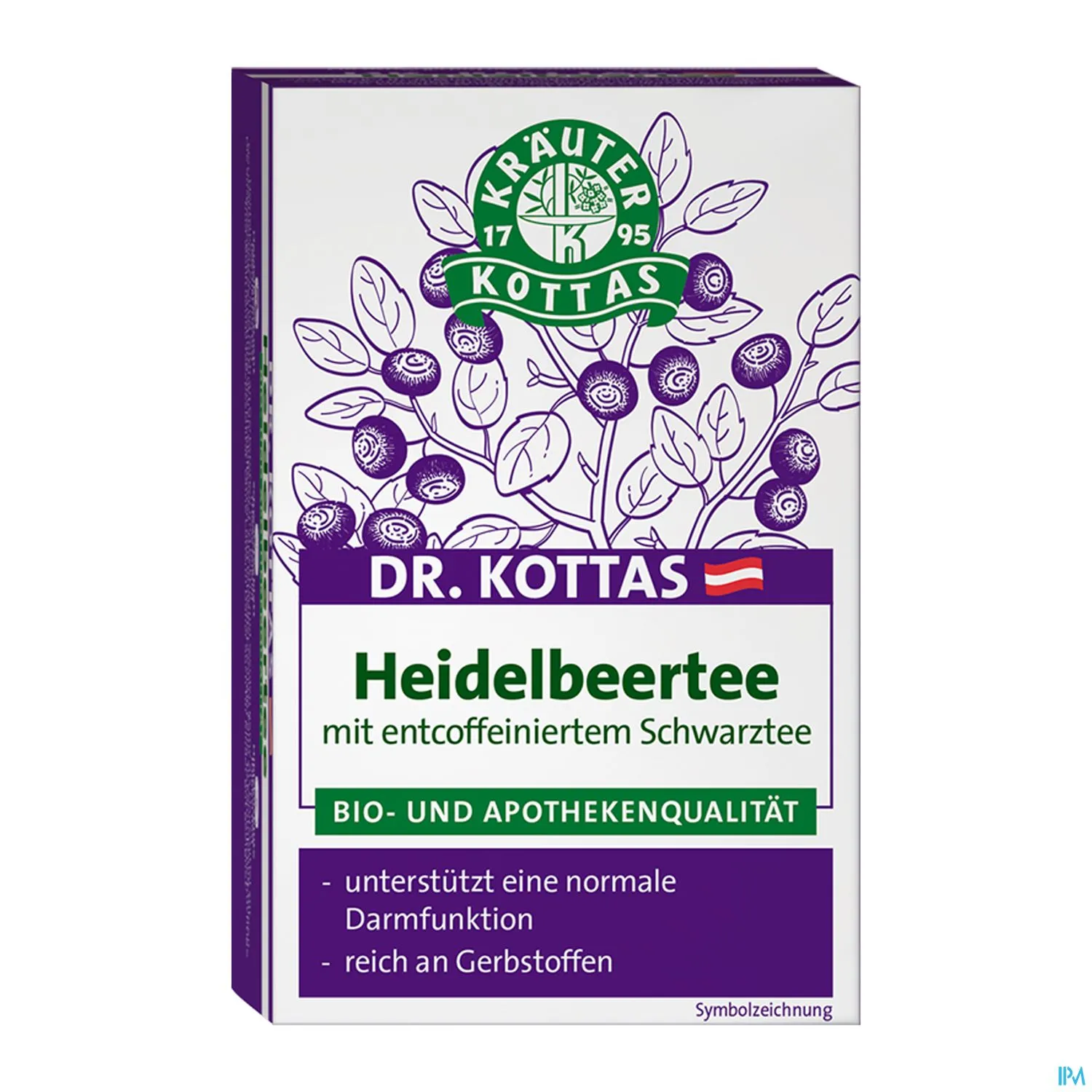 Dr. Kottas Bio Heidelbeertee 20 Beutel Dr. Kottas Bio Heidelbeertee 20 Beutel