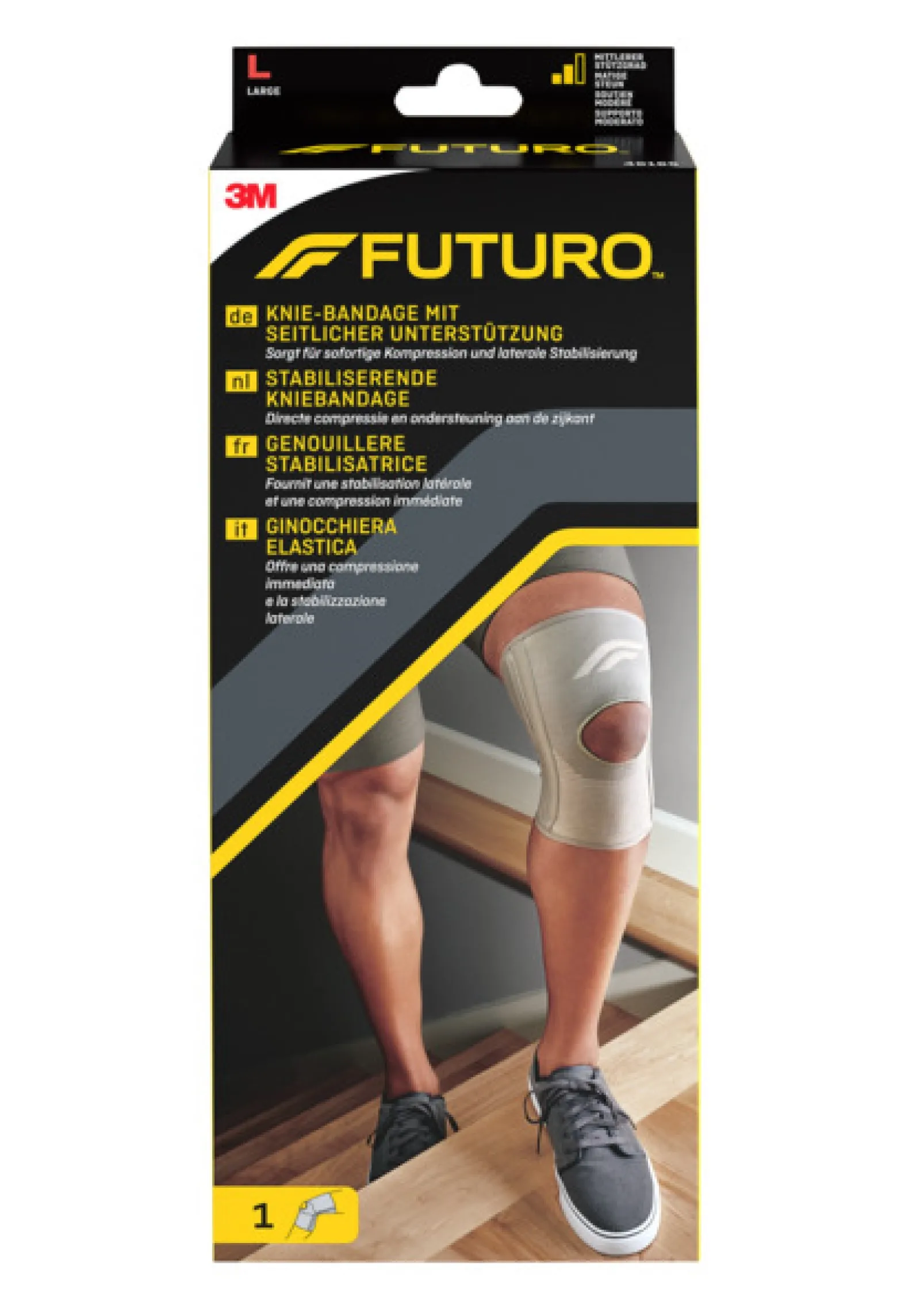 FUTURO™ Knie-Bandage mit seitlicher Unterstützung, L (43.2 - 49.5 cm)