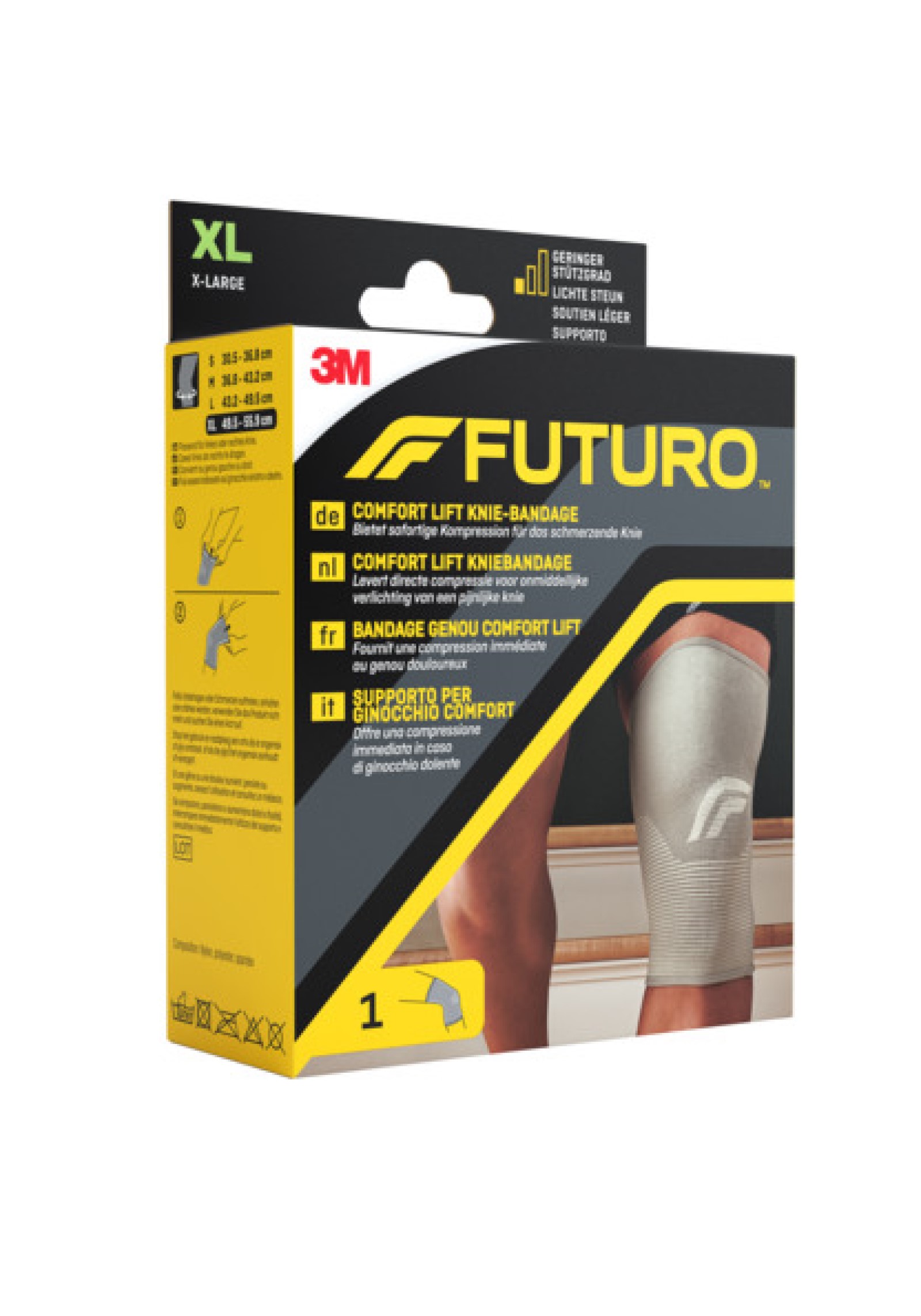 FUTURO™ Comfort Lift Knie-Bandage 76589 , XL (49.5 - 55.9 cm)