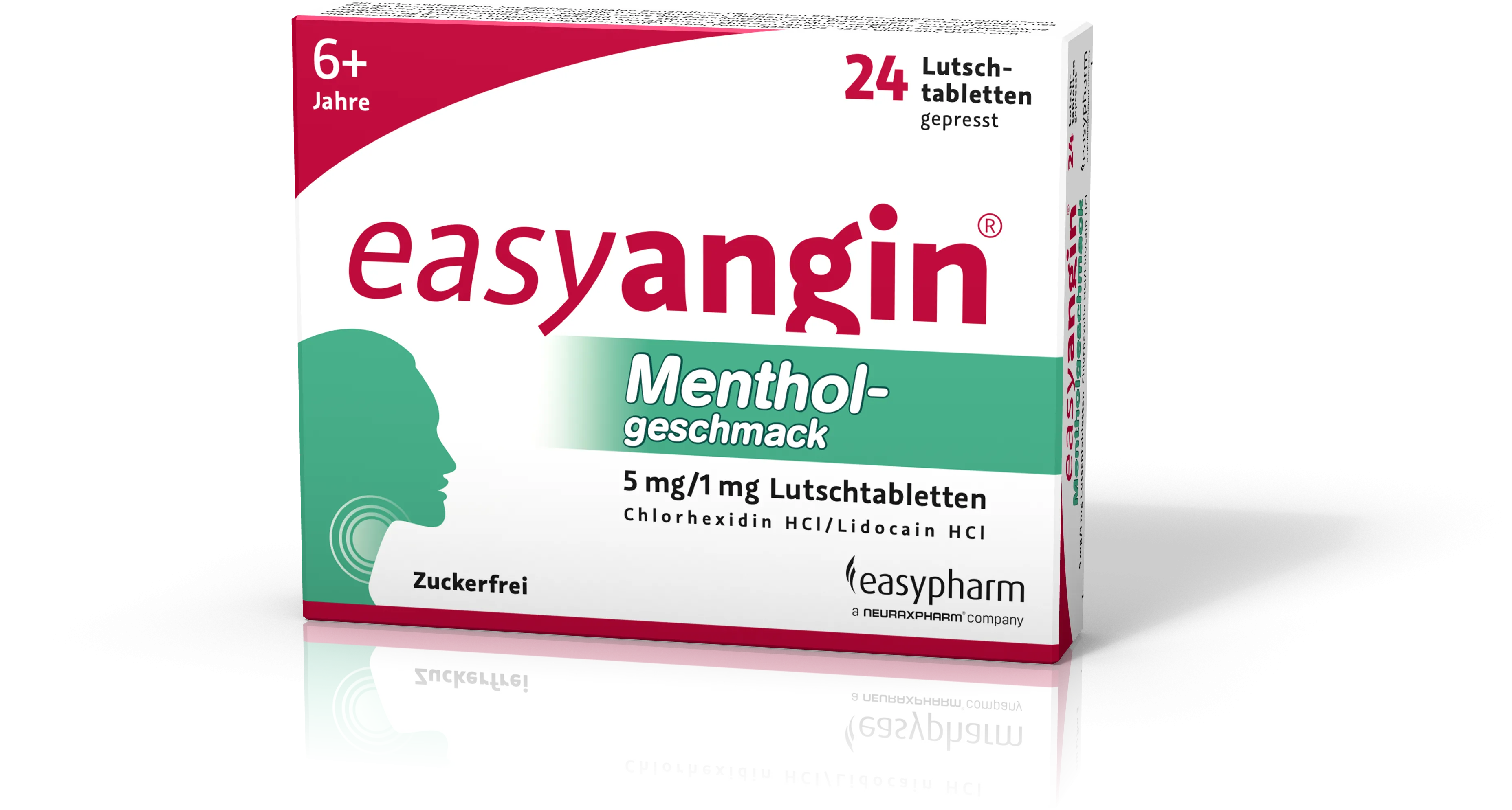 easyangin mit Mentholgeschmack 5mg/1mg Lutschtabletten