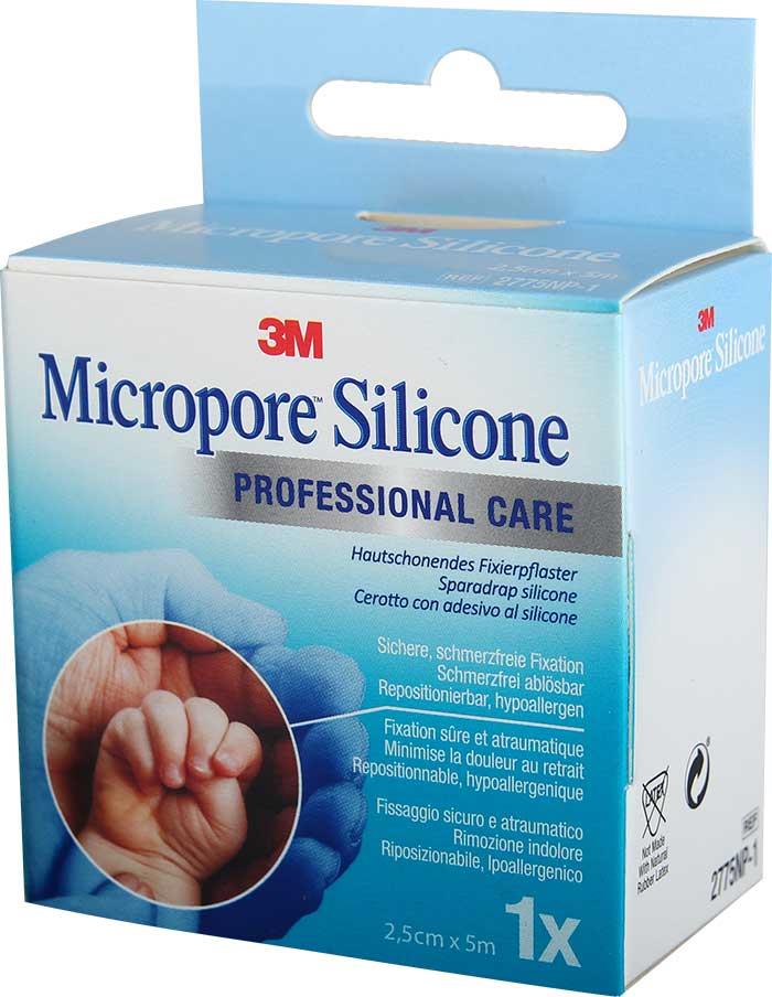 3M Micropore Silicone Heftpflaster 25mm x 5m