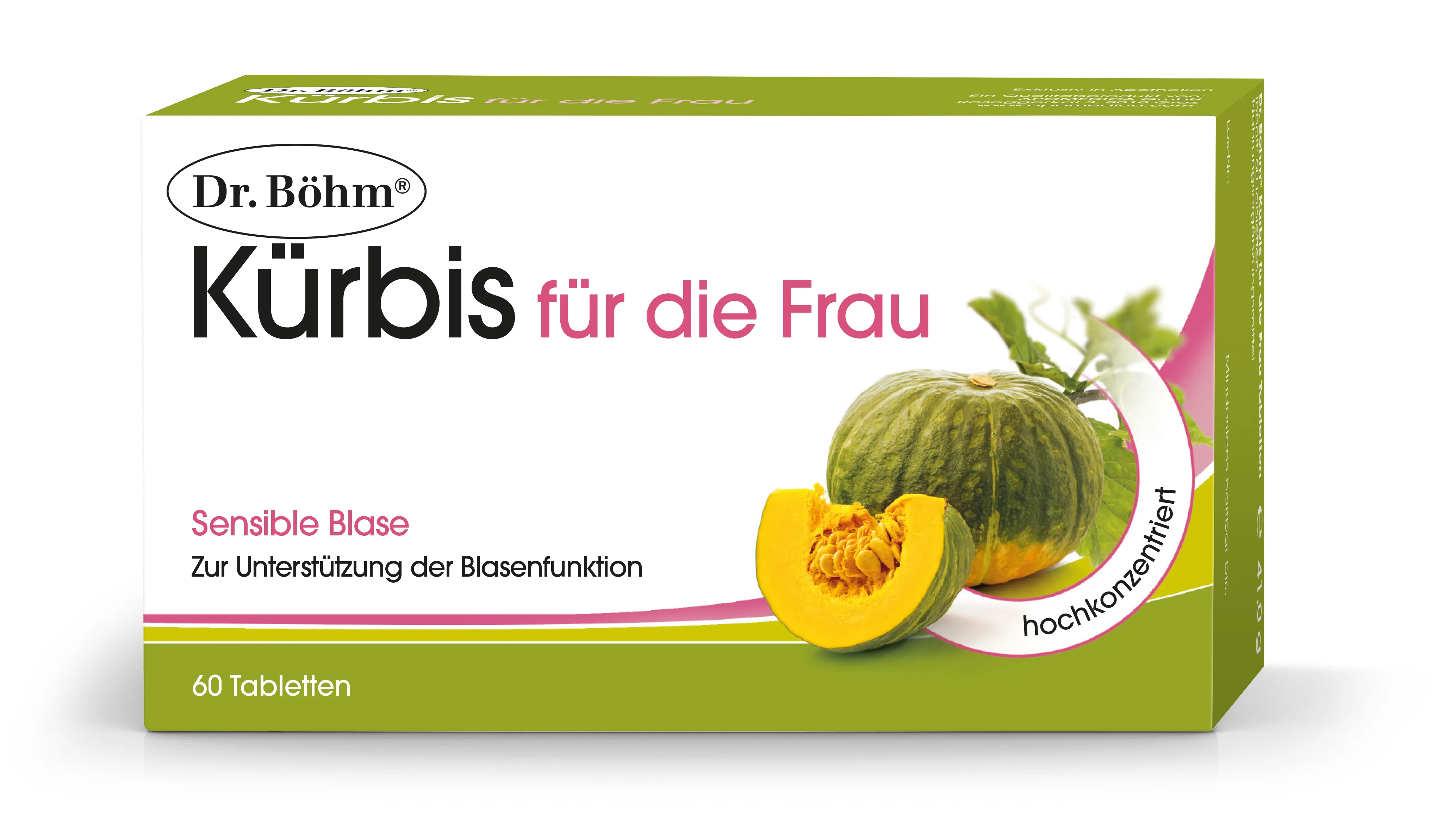 Dr. Böhm Kürbis für die Frau Tabletten