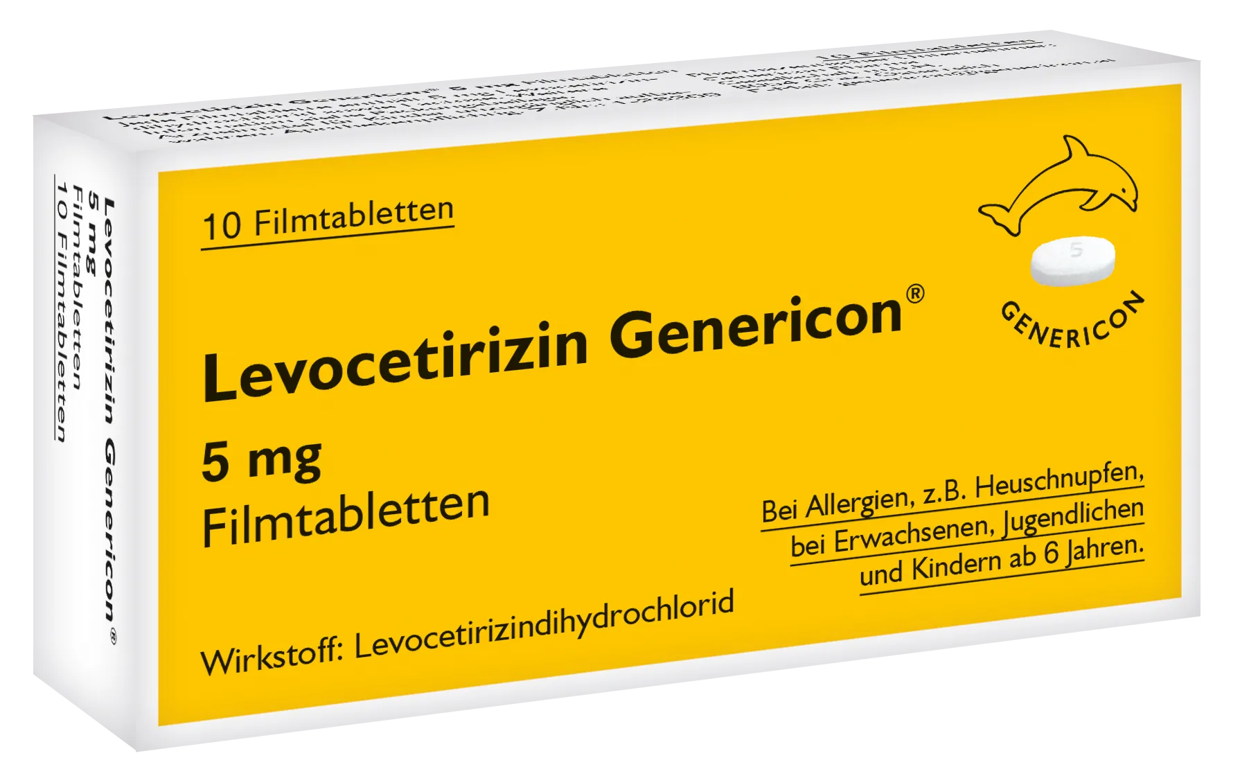 LEVOCETIRIZIN GENERICON FILMTABLETTEN 5MG