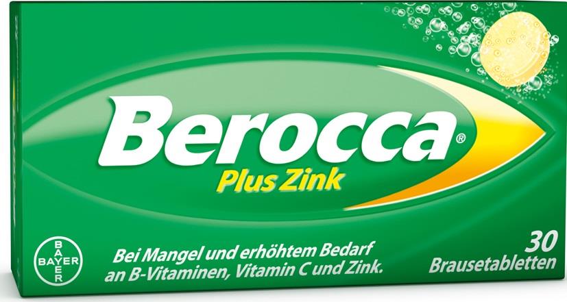 Berocca® plus Zink – Brausetabletten