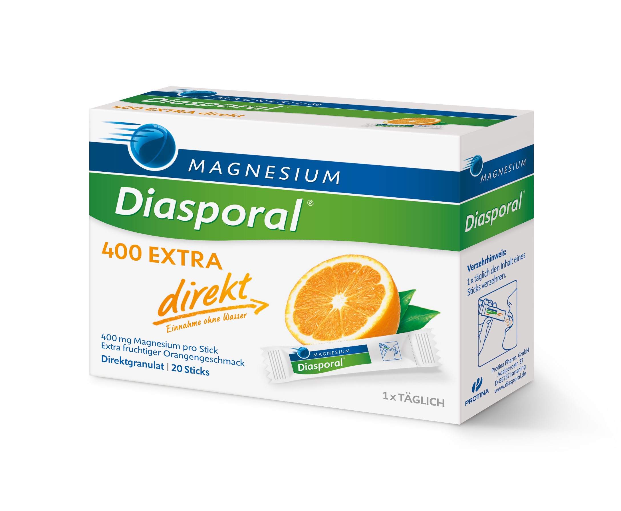 Magnesium Diasporal 400; EXTRA Direktgranulat