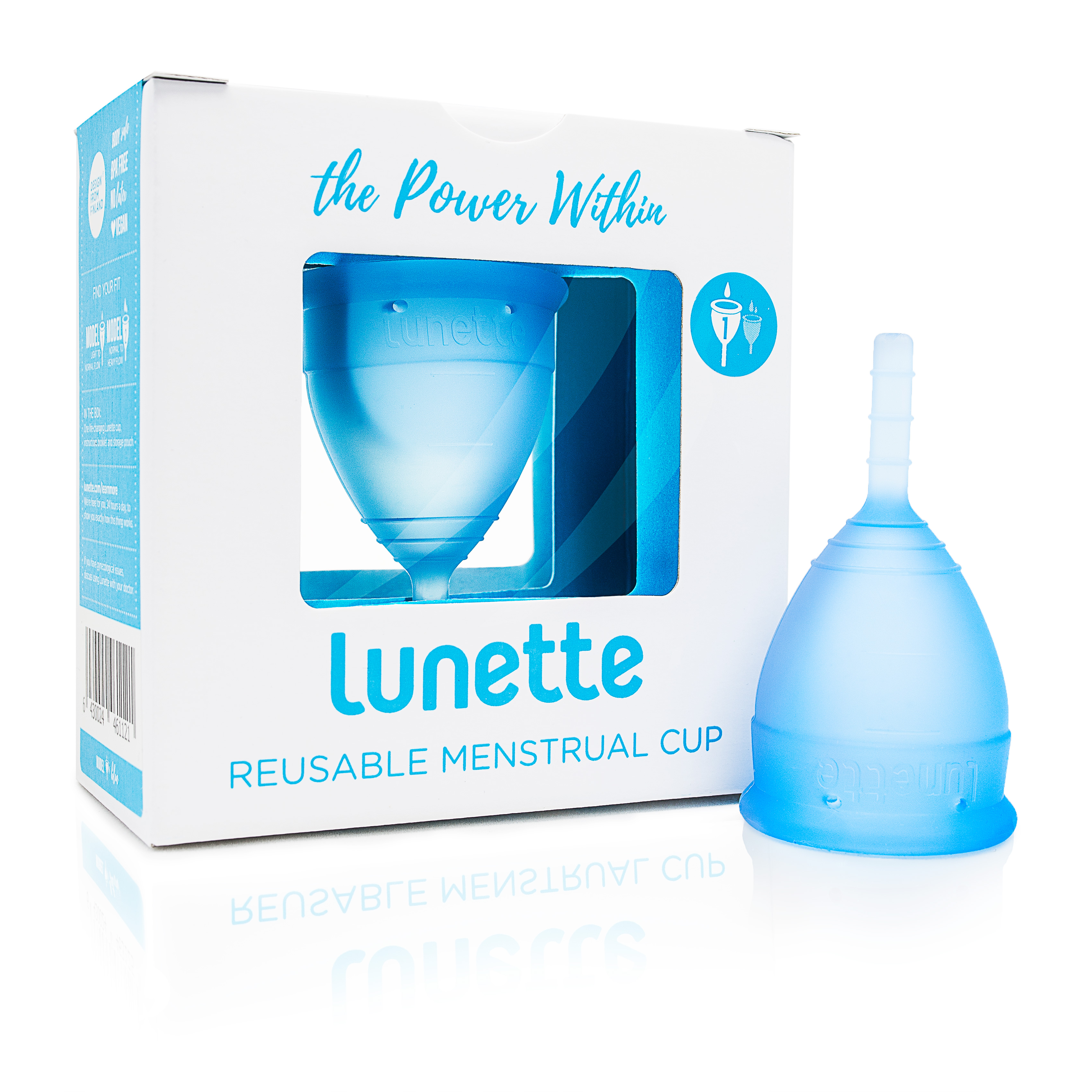 LUNETTE MENSTRUAL-CUP BLAU 1