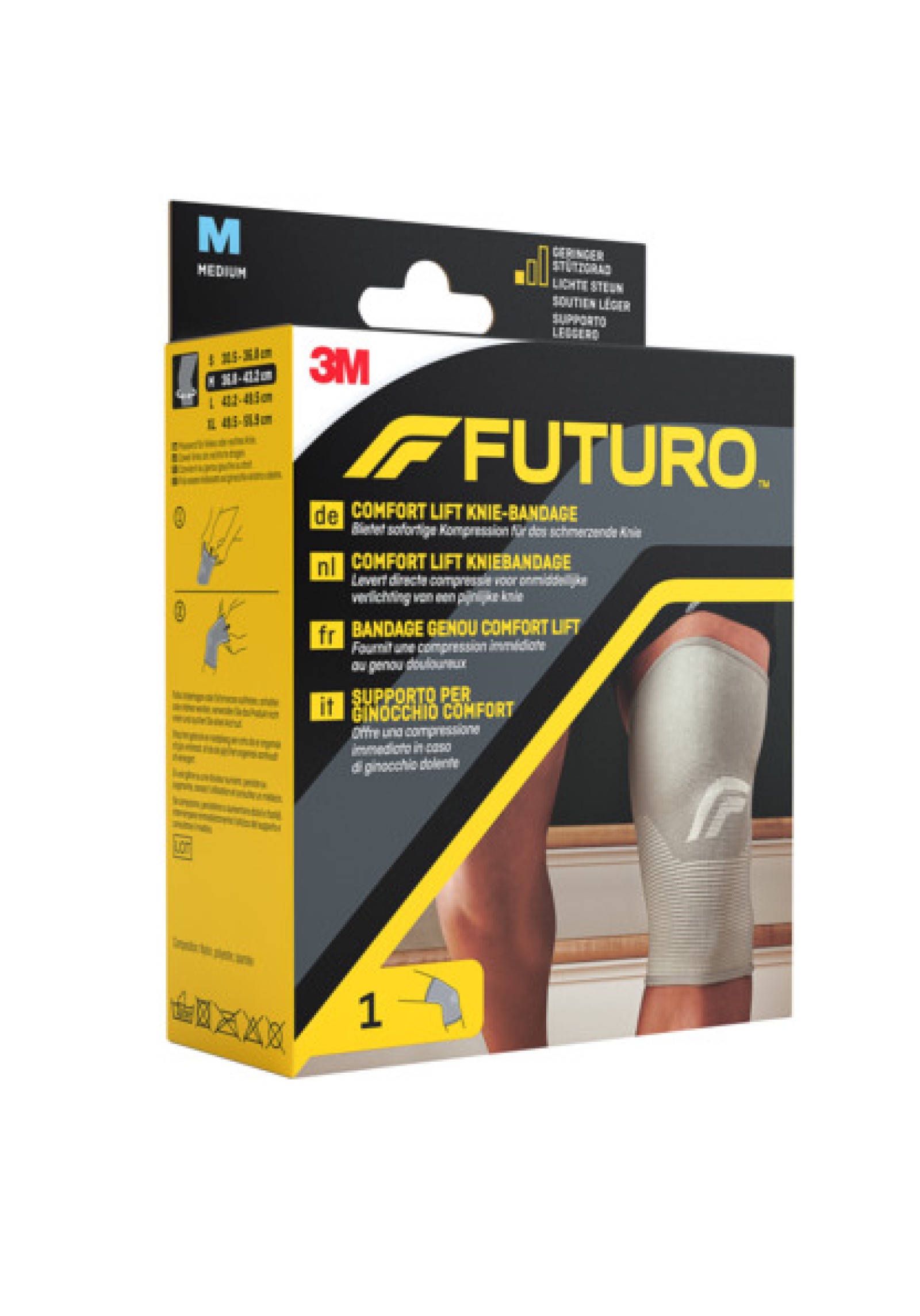 FUTURO™ Comfort Lift Knie-Bandage 76587, M (36.8 - 43.2 cm)