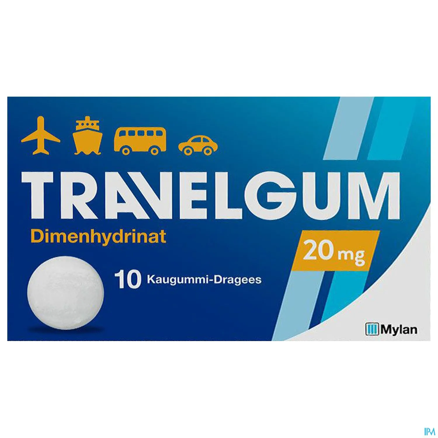 Travel-Gum Kaugummi 20mg 10 Stück