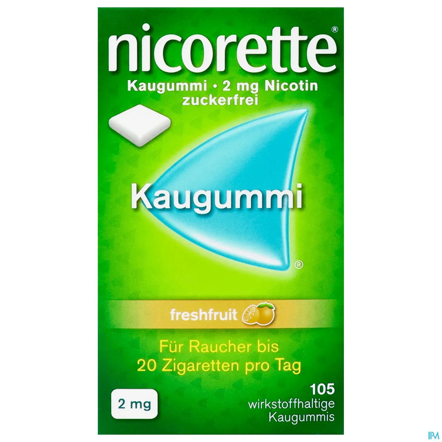 Nicorette Kaugummi Z Raucherentw Freshfruit 2mg 105st