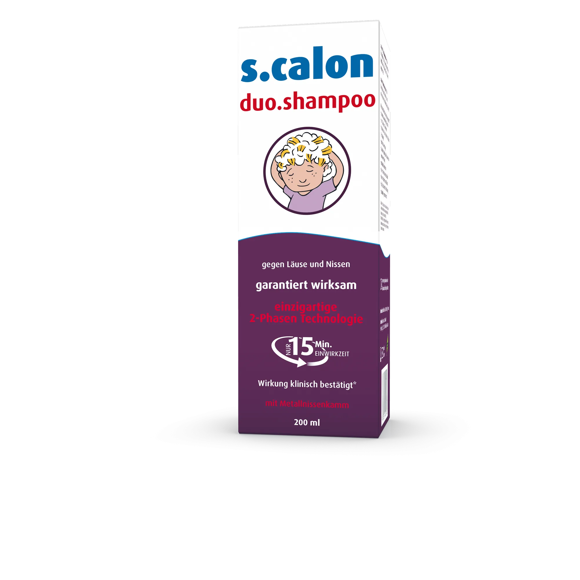 s.calon DUO Shampoo mit Nissenkamm