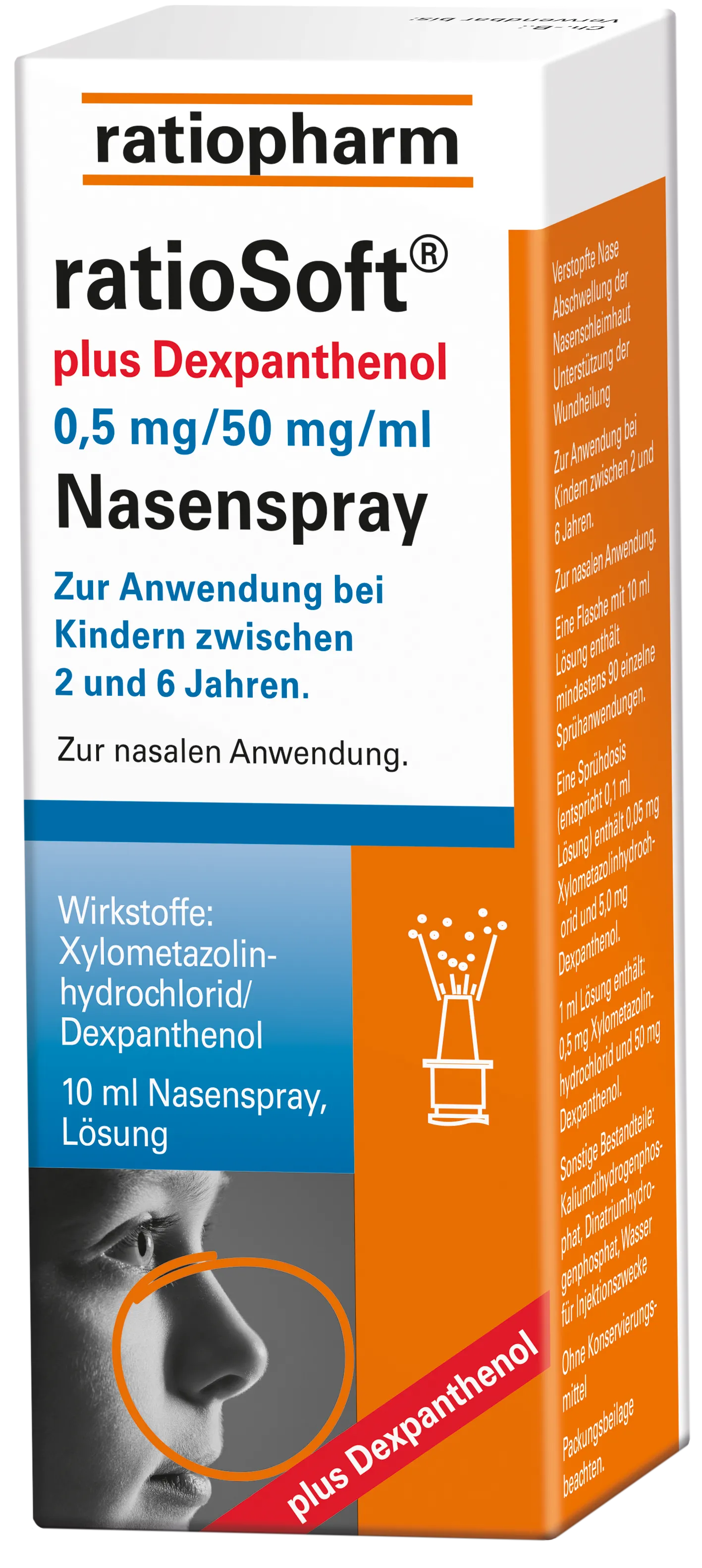 Ratiosoft Nasenspray mit Dexpanthenol 0,5g/50ml 10...