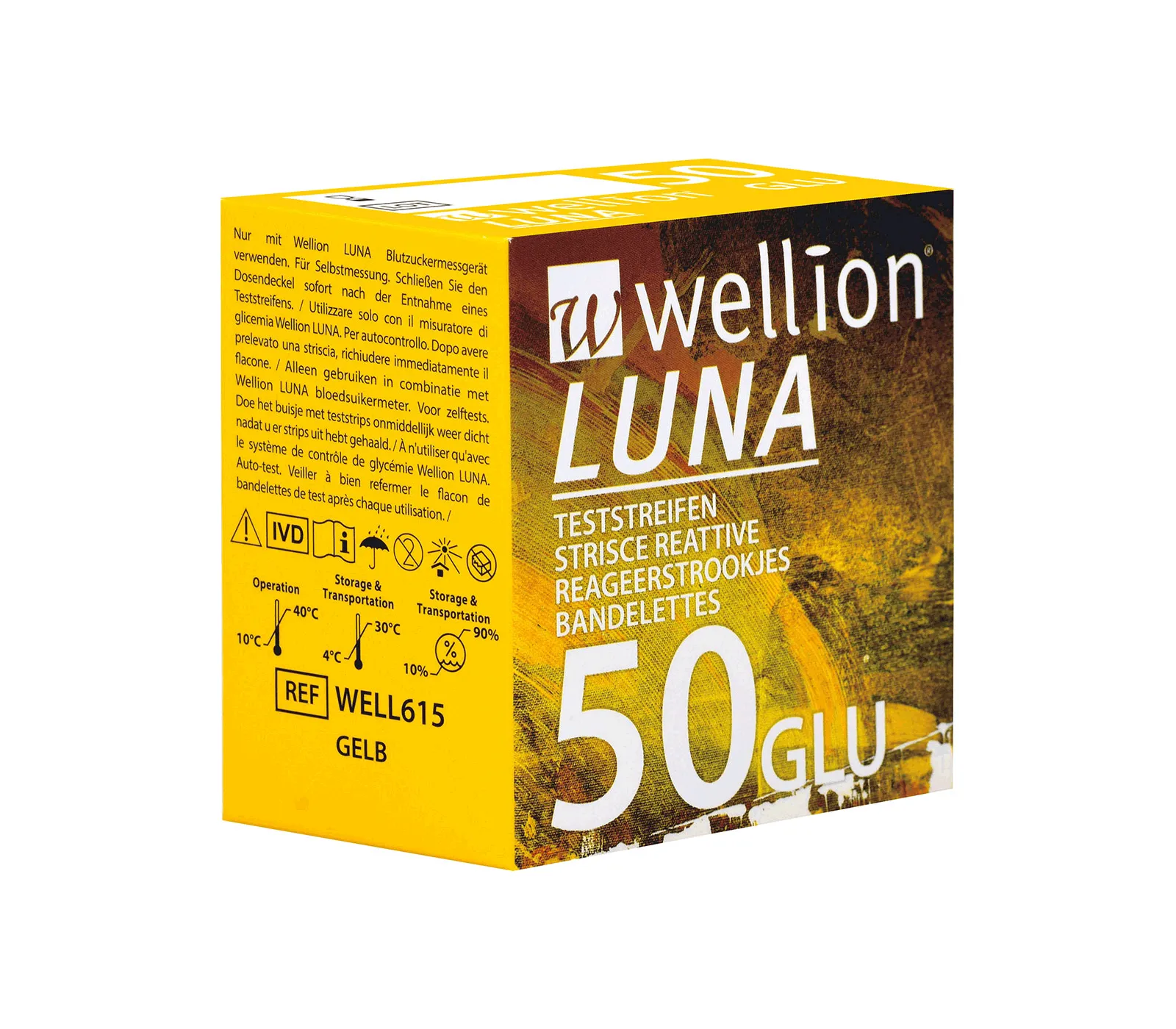 Wellion LUNA Teststreifen GLU - für Blutzuckermessung